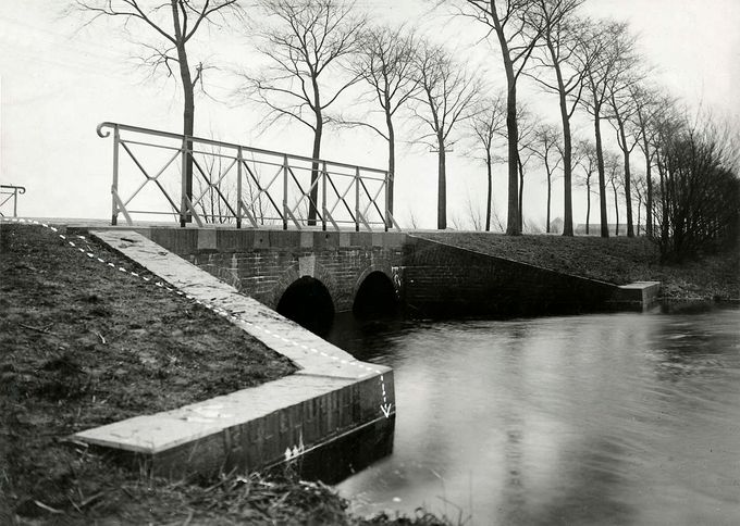 Foto plaats delict 1912, het Ewoldtbruggetje te Tjerkgaast (bij Spannenburg).