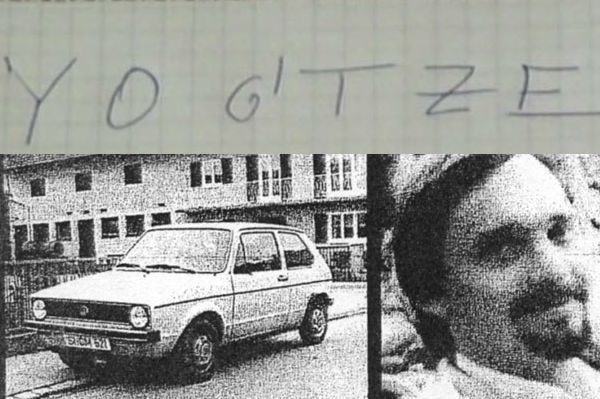 De YOG'TZE-MOORD (1984): de tekst, de auto en het slachtoffer